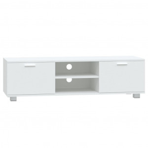 Mueble para TV madera contrachapada blanco 120x40.5x35 cm H