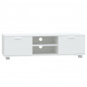 Mueble para TV madera contrachapada blanco 120x40.5x35 cm 2