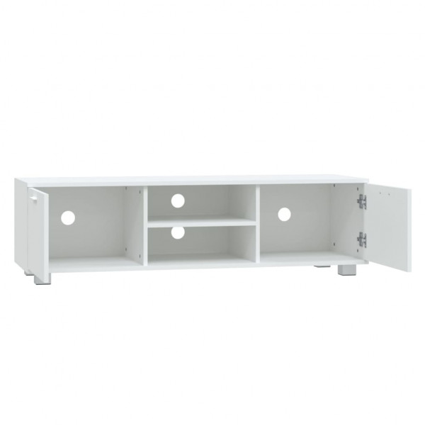 Mueble para TV madera contrachapada blanco 120x40.5x35 cm M 5