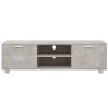 Mueble para TV madera contrachapada gris hormigón 140x40.5x35cm 4