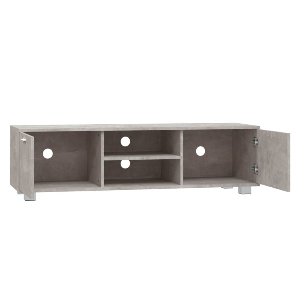 Mueble para TV madera contrachapada gris hormigón 140x40.5x35cm M 5