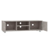 Mueble para TV madera contrachapada gris hormigón 140x40.5x35cm 5