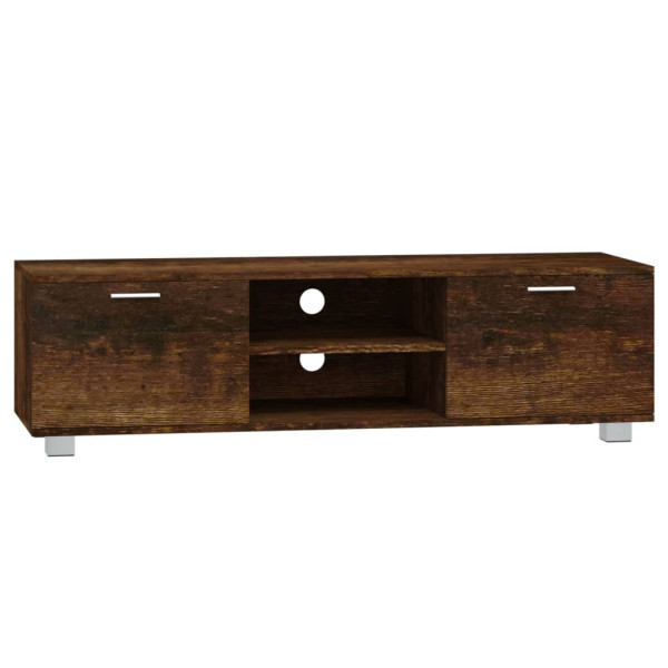 Mueble para TV madera contrachapada roble ahumado 140x40.5x35cm M 2
