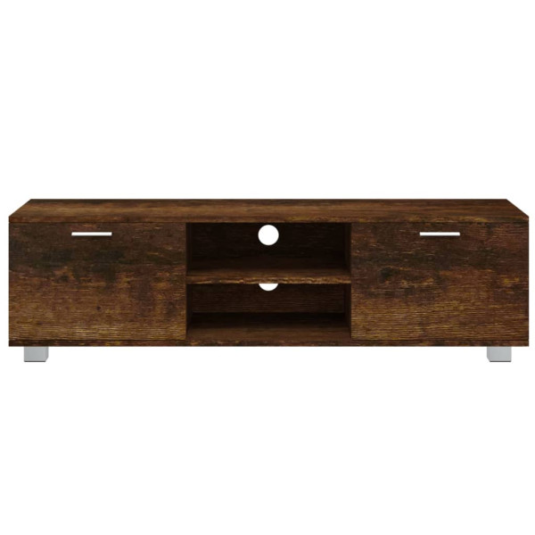 Mueble para TV madera contrachapada roble ahumado 140x40.5x35cm M 4