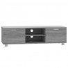 Mueble de TV madera contrachapada gris Sonoma 140x40.5x35 cm 2