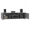 Mueble de TV madera contrachapada gris Sonoma 140x40.5x35 cm 3