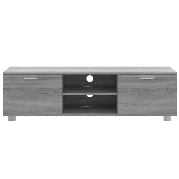Móvel de TV 140x40.5x35 cm derivados de madeira cinzento sonoma M 4
