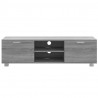 Mueble de TV madera contrachapada gris Sonoma 140x40.5x35 cm 4