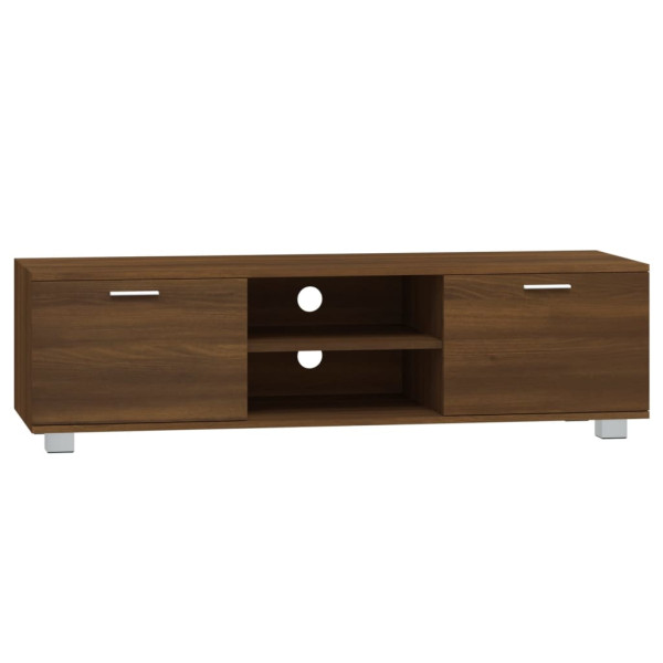 Mueble para TV madera contrachapada marrón roble 140x40.5x35 cm M 2