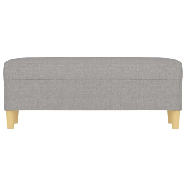 Banco de tela gris claro 100x35x41 cm M 3