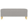 Banco 100x35x41 cm tecido cinza-claro 3