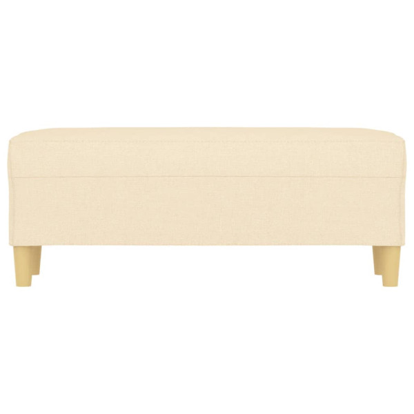 Banco de tela color crema 100x35x41 cm M 3