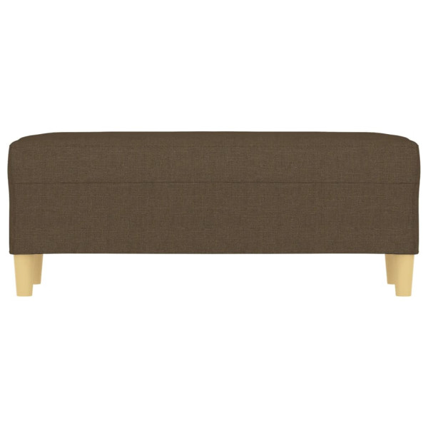 Banco de tela marrón 100x35x41 cm M 3