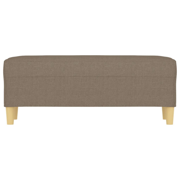 Banco de tela gris taupe 100x35x41 cm M 3