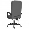 Silla de oficina reclinable con masaje de tela gris oscuro 5
