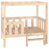 Cama para cães 95.5x73.5x90 cm madeira de pinho maciça 2