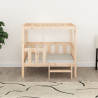 Cama para perros madera maciza de pino 95.5x73.5x90 cm 3