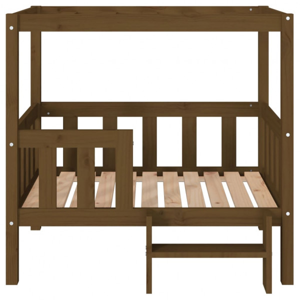 Cama para cães 95.5x73.5x90 cm pinho maciço castanho mel M 5