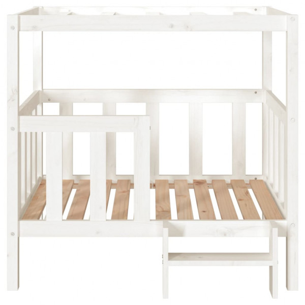 Cama para perros madera maciza de pino blanco 105.5x83.5x100 cm M 5