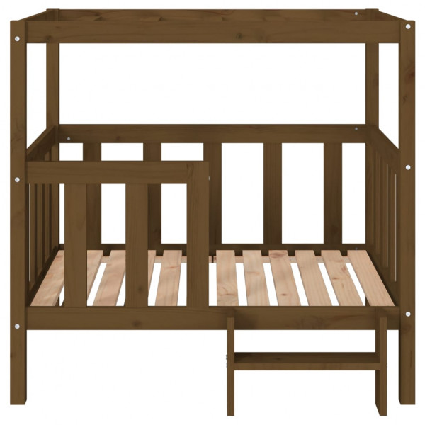 Cama para cães 105.5x83.5x100 cm pinho maciço castanho mel M 5