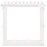 Rack para lenha em madeira maciça de pinho branco 108x64,5x109 cm 5