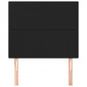 Cabeceira de cama 2 pcs couro artificial 100x5x78/88 cm preto 3