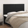 Cabeceira de cama 4 pcs couro artificial 80x5x78/88 cm preto 1
