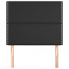 Cabeceros 2 unidades de cuero sintético negro 100x5x78/88 cm 3