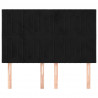 Cabeceros 4 unidades terciopelo negro 72x5x78/88 cm 3