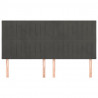 Cabeceira de cama 4 pcs veludo 100x5x78/88 cm cinzento-escuro 3