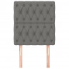 Cabeceira de cama 2 pcs tecido 80x7x78/88 cm cinzento-escuro 3