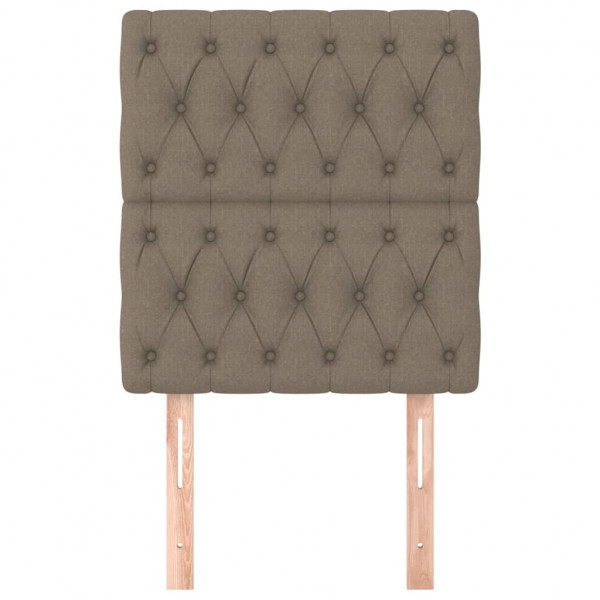 Cabeceros 2 unidades de tela gris taupe 80x7x78/88 cm M 3