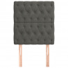Cabeceira de cama 2 pcs veludo 80x7x78/88 cm cinzento-escuro 3