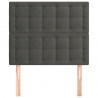 Cabeceira de cama 2 pcs veludo 80x5x78/88 cm cinzento-escuro 3