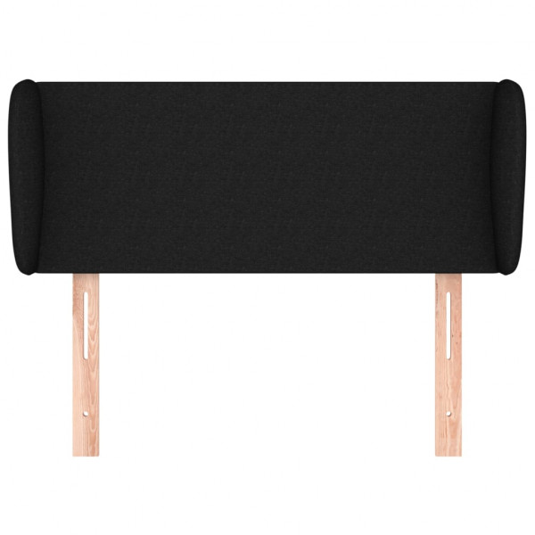 Cabeceira de cama c/ abas tecido 83x23x78/88 cm preto M 3