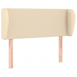 Cabecero de tela color crema 93x23x78/88 cm H