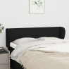 Cabeceira de cama c/ abas tecido 147x23x78/88 cm preto 1
