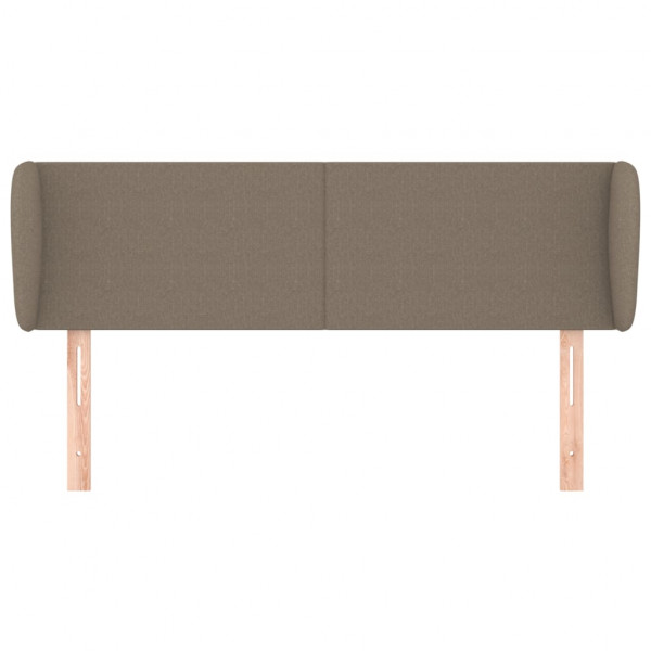 Cabeceira cama abas tecido 147x23x78/88 cm cinzento-acastanhado M 3