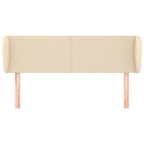 Cabecero de tela color crema 147x23x78/88 cm M 3