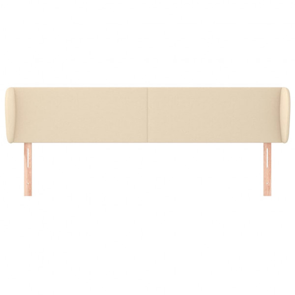 Cabecero de tela color crema 203x23x78/88 cm M 3