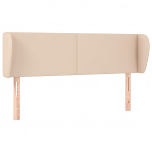 Cabeceira cama abas couro artificial 147x23x78/88 cm cappuccino H