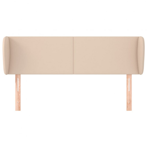 Cabecero de cuero sintético color capuchino 147x23x78/88 cm M 3