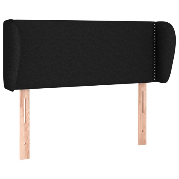 Cabecero de tela negro 93x23x78/88 cm M 2