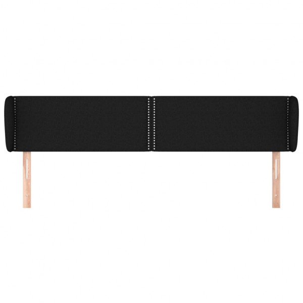 Cabecero de tela negro 163x23x78/88 cm M 3