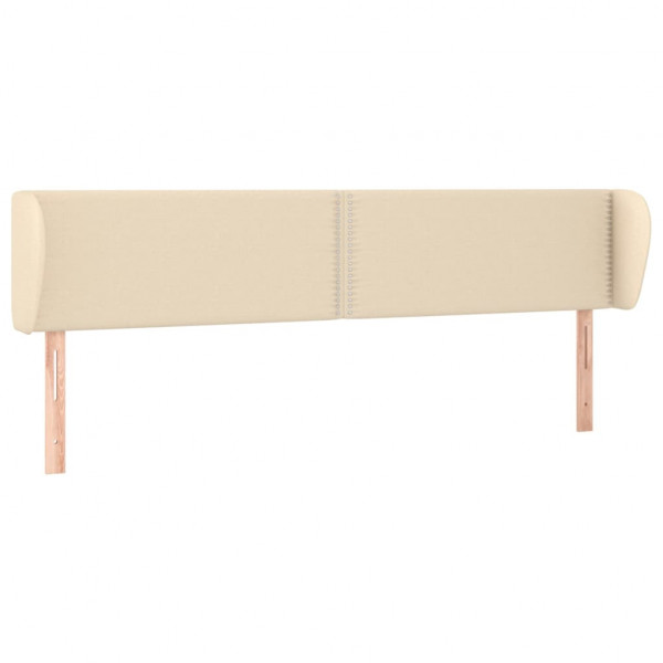 Cabecero de tela color crema 183x23x78/88 cm M 2