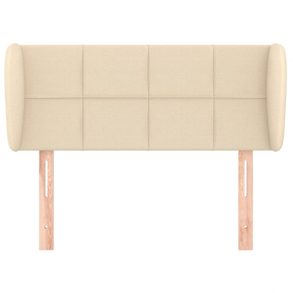 Cabecero de tela color crema 103x23x78/88 cm M 3