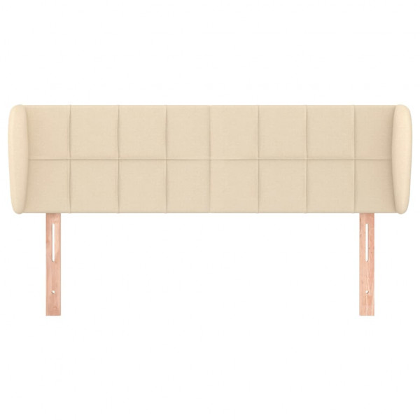 Cabecero de tela color crema 147x23x78/88 cm M 3