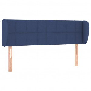 Cabeceira de cama c/ abas tecido 147x23x78/88 cm azul H