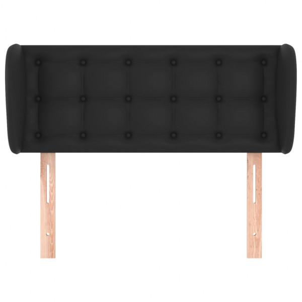 Cabeceira cama abas couro artificial 83x23x78/88 cm preto M 3