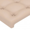 Cabeceira cama abas couro artificial 83x23x78/88 cm cappuccino 5